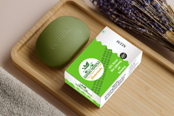 Homemade Herbal Neem Soap